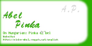 abel pinka business card
